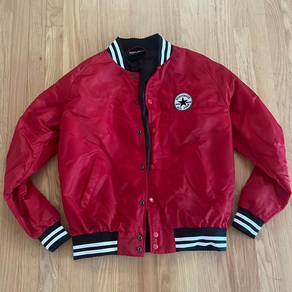 Red, Wisconsin All Star Bomber Jacket